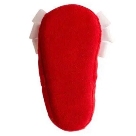 NWT Crown and Ivy Unisex Baby 5 Santa Shoes Christmas Slippers Slip On Red White - Picture 4 of 13